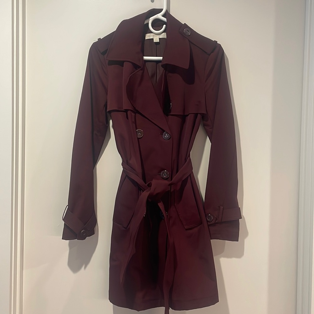 Burgundy Trench Coat